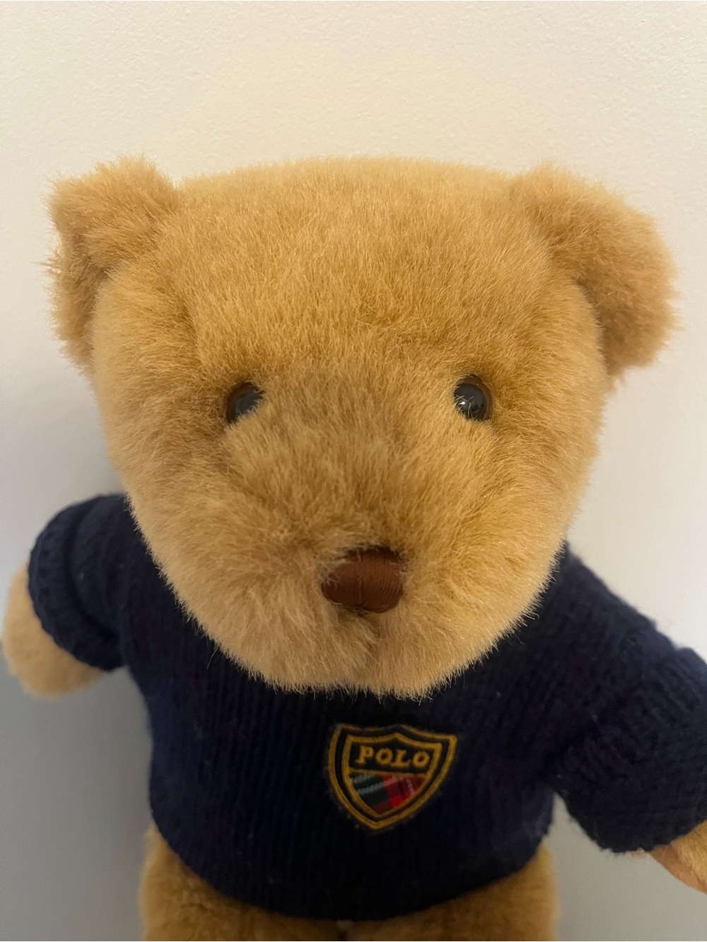 Polo Ralph Lauren 2008 teddy bear wearing blue knit sweater - Picture 2 of 8